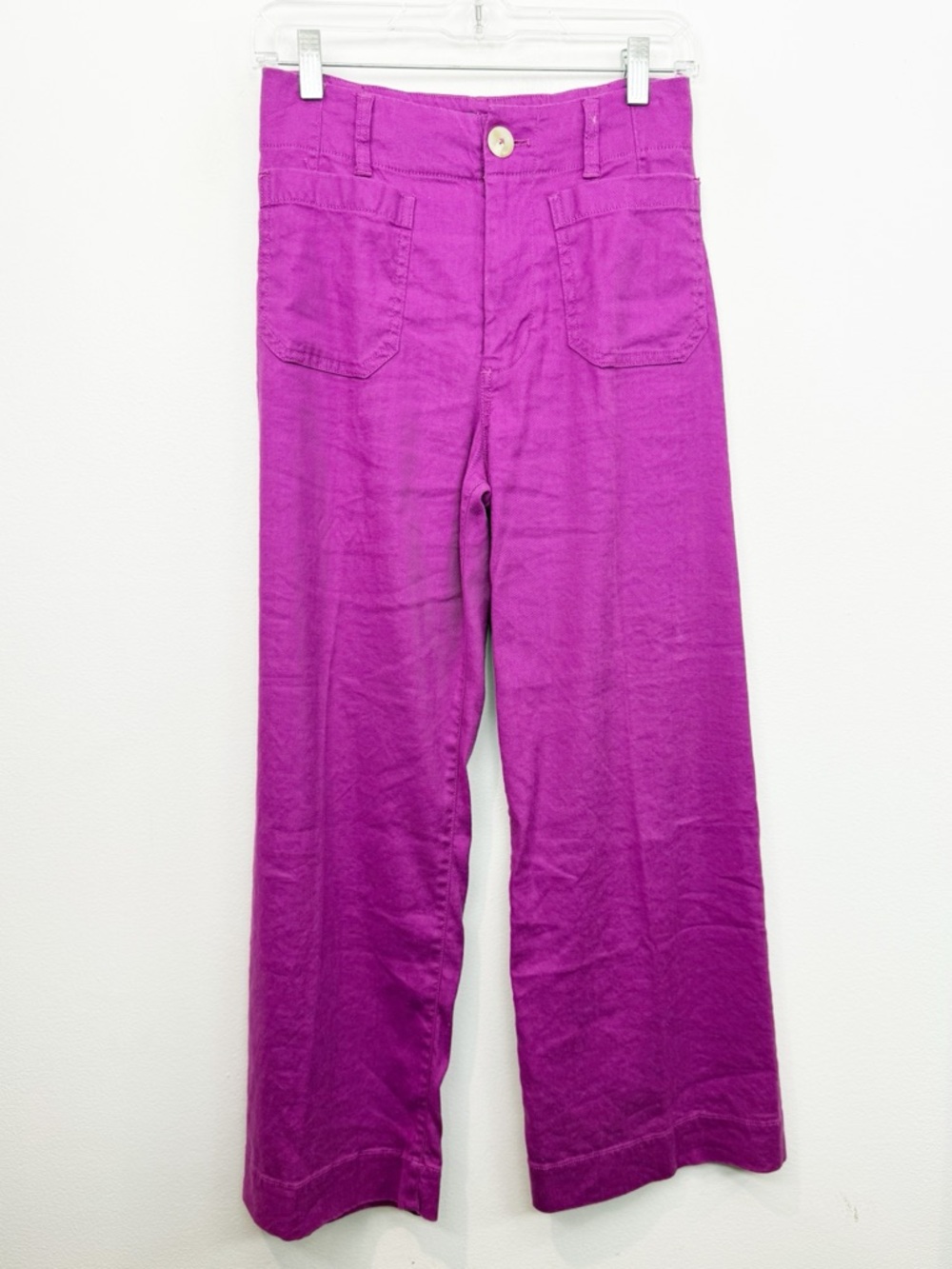 Anthropologie Maeve The Colette Pant Fuscia Size 0 - Picture 2 of 8